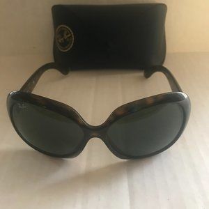 Ray-Ban Jackie OHH II Sunglasses Like New Made in Italy Tortoise Shell Oversize